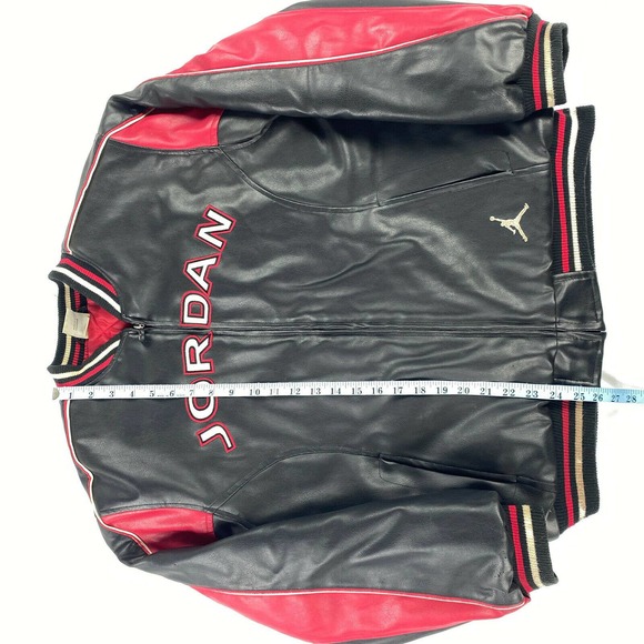 Michael Jordan 23 Jumpman Basketball Biker Jacket - Picture 4 of 10